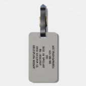 Rood hardloopspoor noodlijdend aangepaste Bagagela Bagagelabel (Achterkant verticaal)