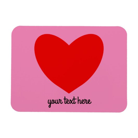 Rood hart #1 Magnet Magneet (Horizontaal)