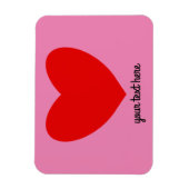 Rood hart #1 Magnet Magneet (Verticaal)