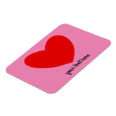 Rood hart #1 Magnet Magneet (Linkerzijde)