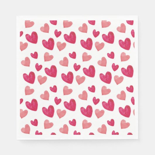 Rood hart aan servet (Voorkant)