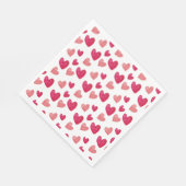 Rood hart aan servet (Hoek)