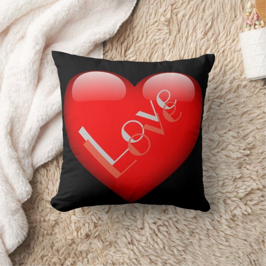 Rood Hart Aantrekkelijke Parijse Liefdesbruiloft Kussen (Deken)