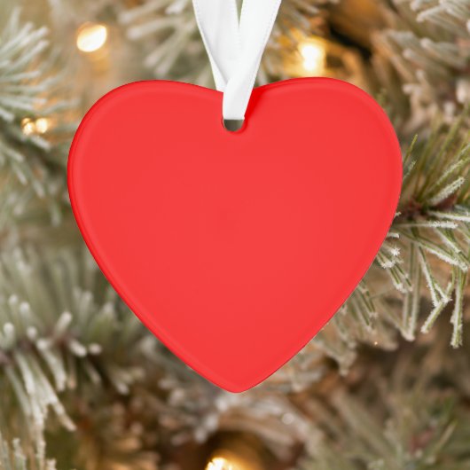 Rood hart AcrylOrnament Ornament (Boom)