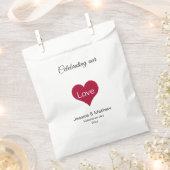 Rood hart bedankzakje (Geknipt)