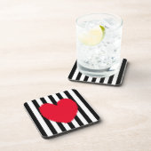 Rood hart bier onderzetter (Rechterzijde)