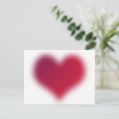 rood hart briefkaart (Staand voorkant)