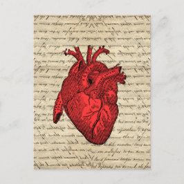 Rood hart briefkaart