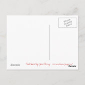 Rood hart briefkaart (Achterkant)