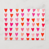 Rood hart. briefkaart (Voorkant)