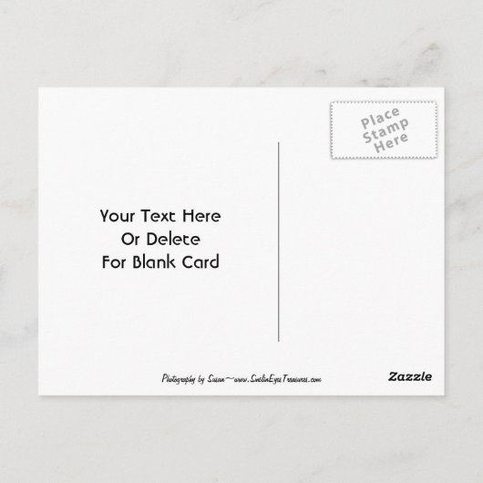  rood hart  Briefkaart (Achterkant)