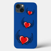 Rood hart Case-Mate iPhone case (Achterkant)