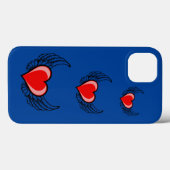 Rood hart Case-Mate iPhone case (Achterkant (horizontaal))