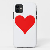 Rood hart Case-Mate iPhone case (Achterkant)