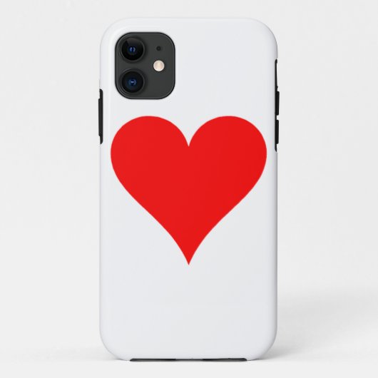 Rood hart Case-Mate iPhone case (Achterkant)