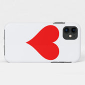 Rood hart Case-Mate iPhone case (Achterkant (horizontaal))