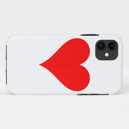 Rood hart Case-Mate iPhone case (Achterkant (horizontaal))