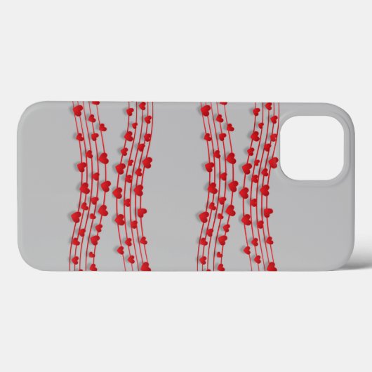 Rood hart Case-Mate iPhone case (Achterkant (horizontaal))