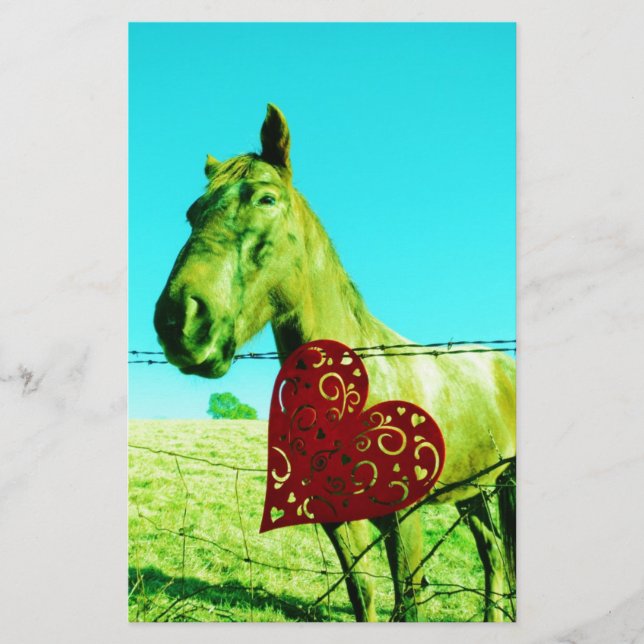 Rood hart en paard (Voorkant)