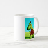 Rood hart en paard koffiemok (Voorkant rechts)