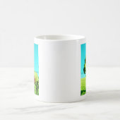 Rood hart en paard koffiemok (Center)