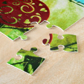 Rood hart en paard legpuzzel (Zijkant)