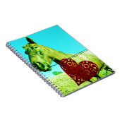 Rood hart en paard notitieboek (Rechterzijde)