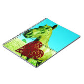 Rood hart en paard notitieboek (Linkerzijde)