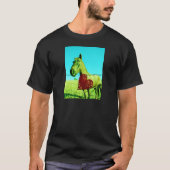 Rood hart en paard t-shirt (Voorkant)