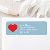 Rood hart etiket (Insitu)