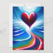 Rood hart feestdagenkaart (Voorkant)