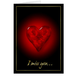 Rood hart gekleurd glas