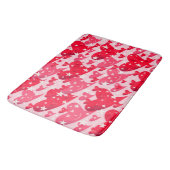 rood, hart, hart, lachen, ster, glimlach, roze, li badmat (Gekanteld)