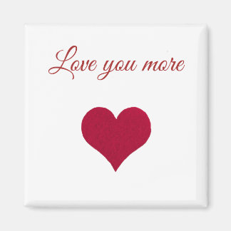 Rood hart houdt meer van je Magnet