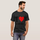 Rood hart Ik hou van Albert T-shirt (Voorkant volledig)