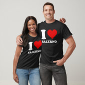 Rood hart Ik hou van Salerno T-shirt (Unisex)