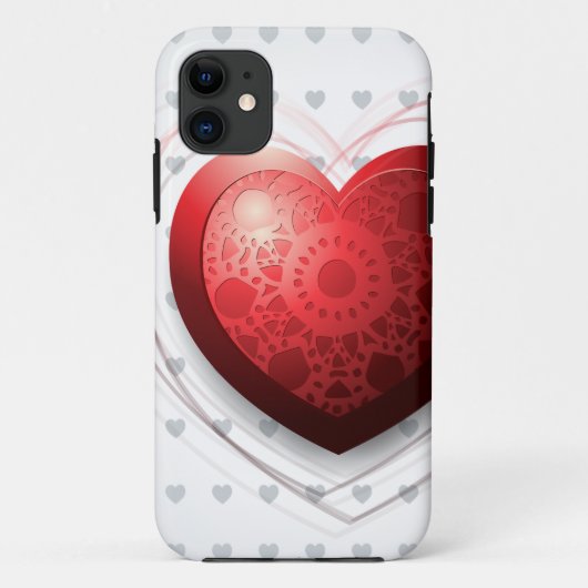 Rood hart, iPhone-draagtas Case-Mate iPhone Case (Achterkant)