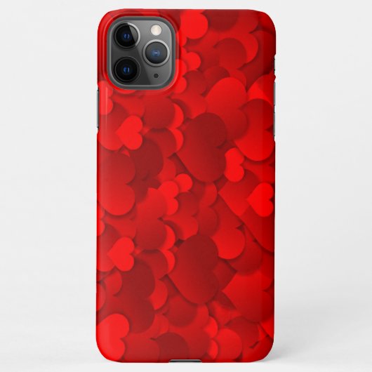 Rood hart iPhone hoesje (Achterkant)