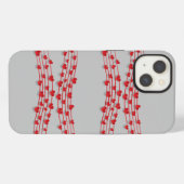 Rood hart iPhone hoesje (Achterkant horizontaal)