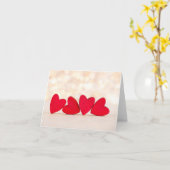 Rood hart kaart (Gele Bloem)