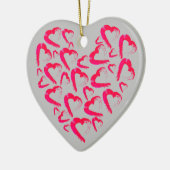 Rood hart keramisch Ornament (Links)