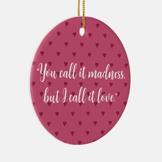 Rood hart keramisch Ornament (Rechts)