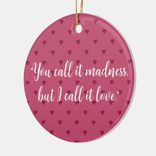 Rood hart keramisch Ornament (Links)