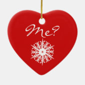 Rood hart kerstcadeautje Decoratie voorstel (Achterkant)