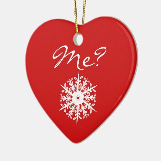 Rood hart kerstcadeautje Decoratie voorstel (Links)