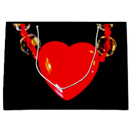 Rood hart Ketting Groot Cadeauzakje