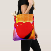 Rood hart Ketting Tote Bag (Dichtbij)