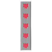 Rood hart korte tafelloper (Voorkant)