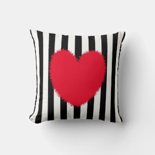 Rood hart kussen