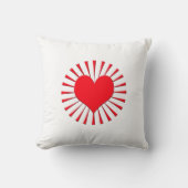 Rood hart kussen (Voorkant)
